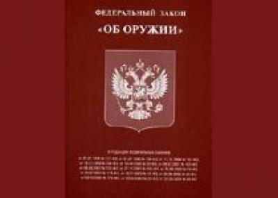 Внесены изменения в федеральный закон `Об оружии`, направленные на урегулирование правоотношений в сфере оборота оружия, используемого в спортивных целях