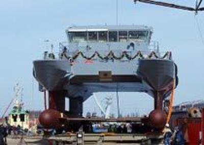 ВМС Латвии получили последний патрульный корабль типа Skrunda