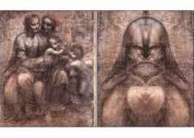 `Лицо Бога` на картинах Леонардо разглядели с помощью зеркала
