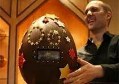 В Бразилии на Пасху продали гигантское шоколадное яйцо весом 160 кг за 7.210 долларов