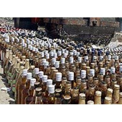 В Ростовской области уничтожено 80 тысяч бутылок суррогата вина