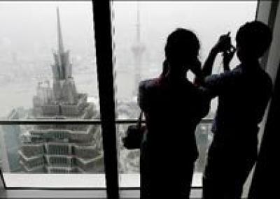 Открытие смотровой площадки на 100 этаже небоскреба в Шанхае