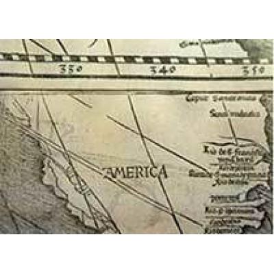 Карта с первым упоминанием Америки выставлена в библиотеке Конгресса