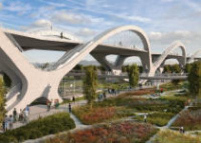 В гармонии с ландшафтом: Реконструкция старого моста в Лос-Анджелесе