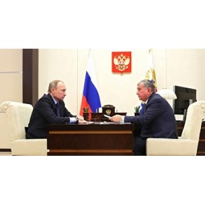 Игорь Сечин доложил Владимиру Путину об итогах работы «Роснефти» в 2016 году