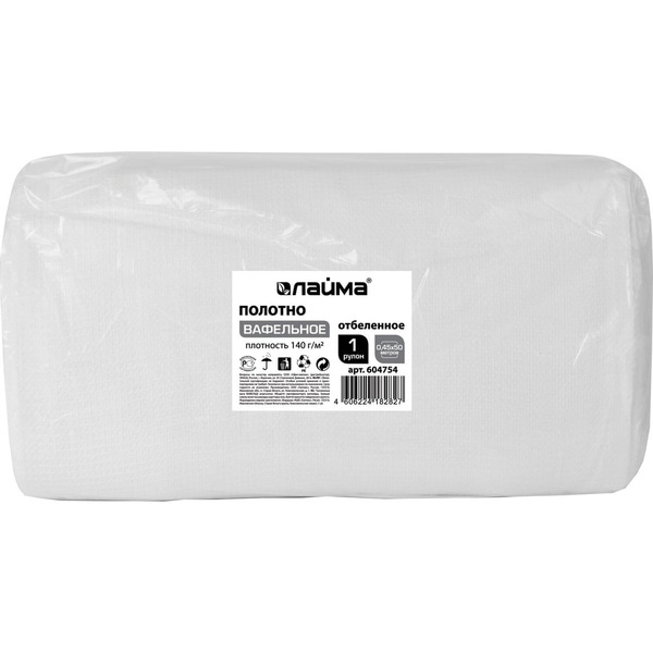 Отбеленное вафельное техническое полотно LAIMA 604754