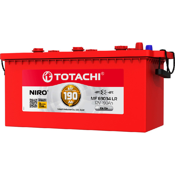 Грузовой аккумулятор Totachi Niro MF 69034 190Ач о/п конус