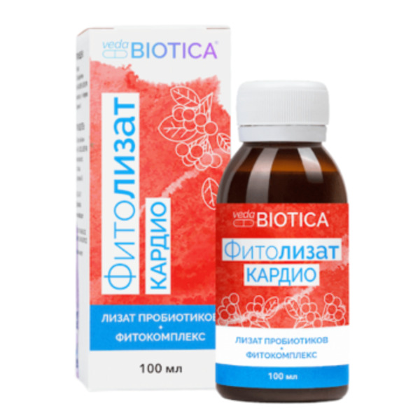 VedaBiotica, Фитолизат Кардио (для здоровья сердца), жидкость, 100 мл