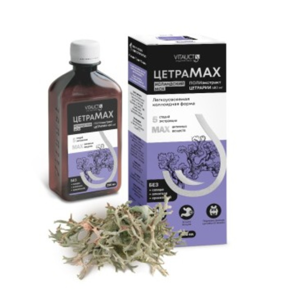 Vitauct, Цетрамакс (исландский мох), жидкость, 250 мл