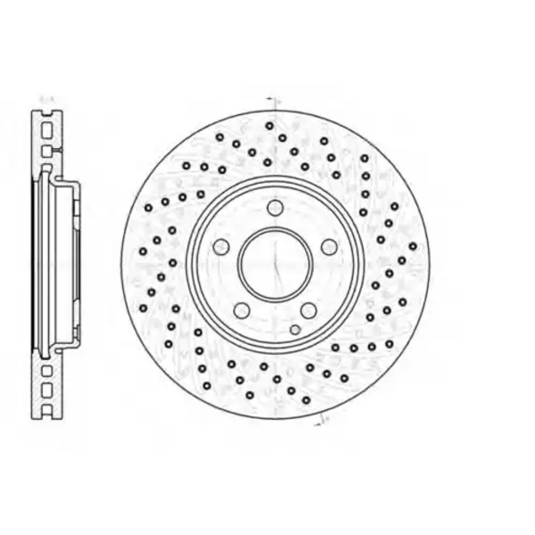 Тормозной диск REMSA 6943.10 вентилируемый передняя ось