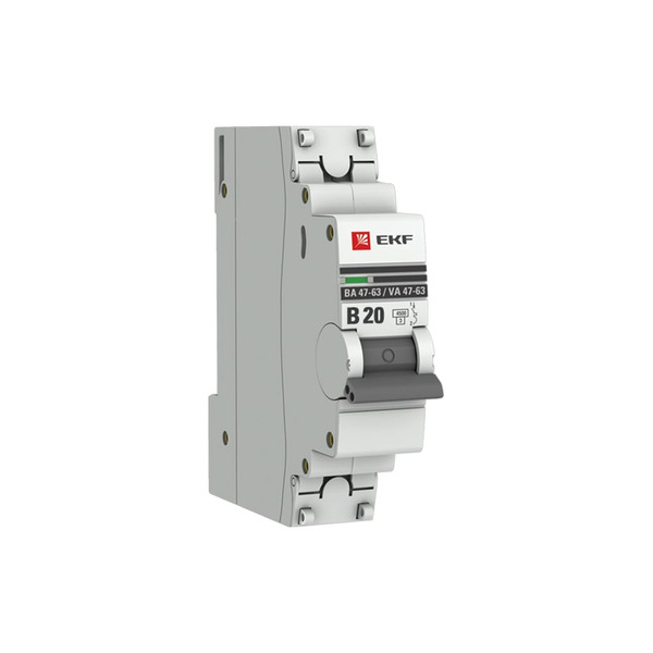 Автоматический выключатель EKF ВА 47-63 PROxima mcb4763-1-20B-pro