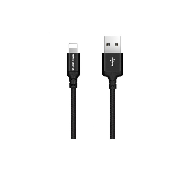 Дата кабель для Lightning 8-pin More Choice K12i Black