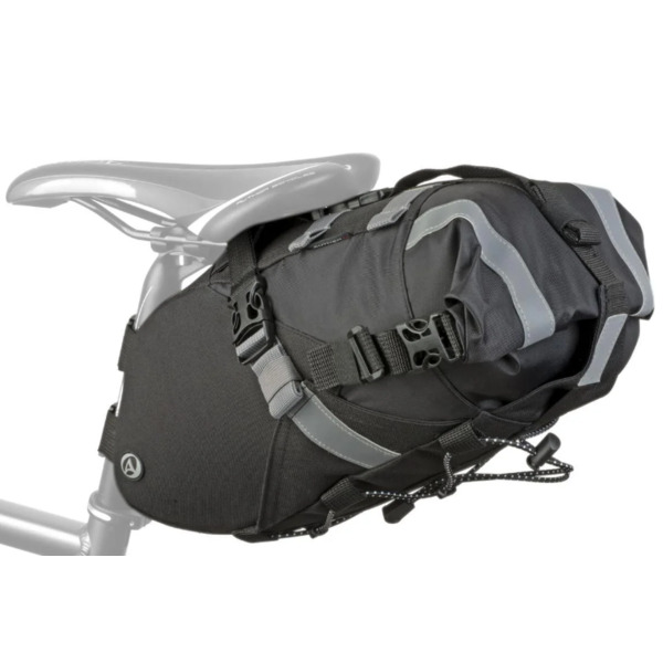 Велоподсумок AUTHOR A-S3152 SUMO X9, подседельный, быстросъемный, раскладной, V=6-12л, влагозащищён, черный, 8- 15002182