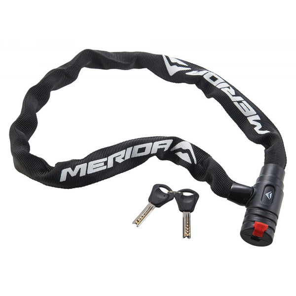 Замок противоугонный с ключами Merida Keys Cable Lock 90см*8мм, 1050гр. Black/White, 2134002662