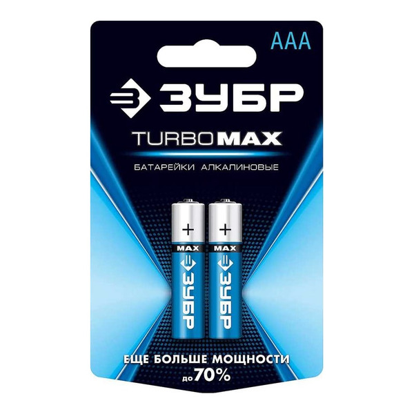 Щелочная батарейка ЗУБР Turbo-MAX 59203-2C_z01