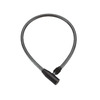 Велосипедный замок GOLDEN KEY тросовый, на ключ, 6 х 650мм, черный, GK101.101