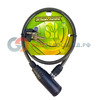 Велосипедный замок GOLDEN KEY тросовый, на ключ, 6 х 650мм, черный, GK101.101
