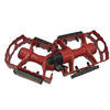 Педали Vinca sport VP 04А, алюминиевые, платформа 95*65 мм - 9/16", красные, VP 04А red