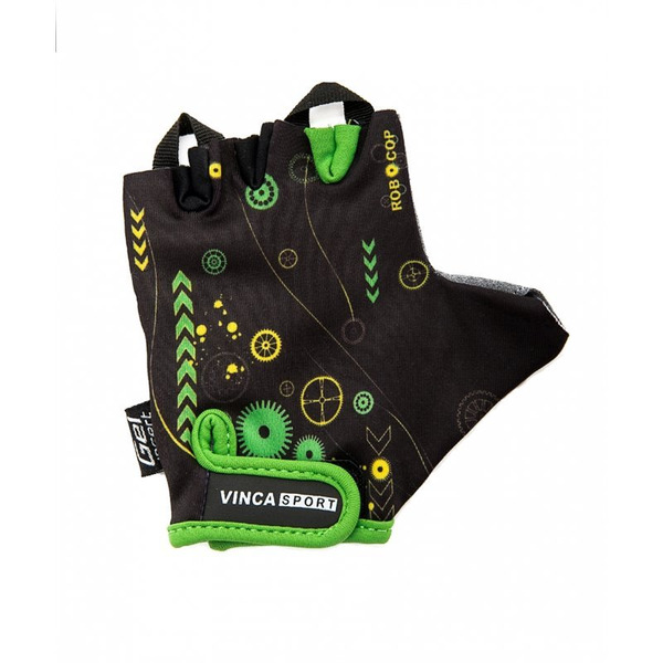 Велоперчатки детские Vinca sport, черные, VG 936 child robocop (Размер: 3XS)