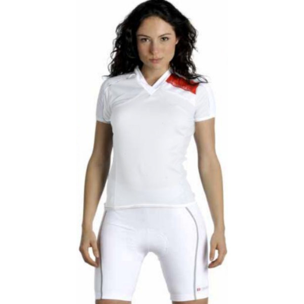 Веломайка короткий рукав Biemme B-FIT Lady, красный белый 2018, A11C2030L (Размер: M)