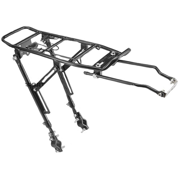 Велосипедный багажник STELS, задний, 24"-28", с регулировкой стойки, усиленный, алюминевый, черный, BLF-H2