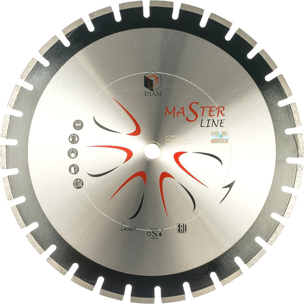 Сегментный алмазный круг по асфальту Diam 1A1RSS Master Line 000490