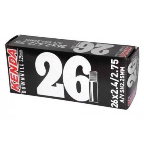 Велокамера KENDA 26"x2.4-2.75, Downhill, стенка 2,25 мм, a/v, 512649