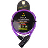 Велосипедный замок Vinca Sport, тросовый, на ключ, 8 х 650, фиолетовый, VS 101.101 violet