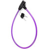 Велосипедный замок Vinca Sport, тросовый, на ключ, 8 х 650, фиолетовый, VS 101.101 violet