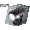 Фара велосипедная передняя SIGMA SPORT AURA 45 USB, эффективность 45 люкс, зарядка через USB, 17450
