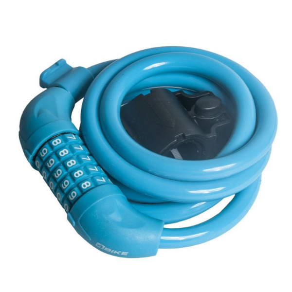 Велосипедный замок 4Bike 501, тросовый, кодовый, 12x1500, синий, ARV-JJ-501-BLU-1500