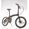 Складной велосипед Alpine Bike F1HD 20" 2022, ALPB_F1HD_22MY (Рама: One size (Рост: 150-180 см), Цвет: черно-красный)