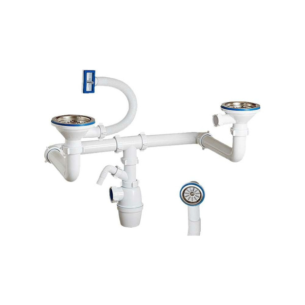 Одноуровневый двойной бутылочный сифон ORIO К-43592