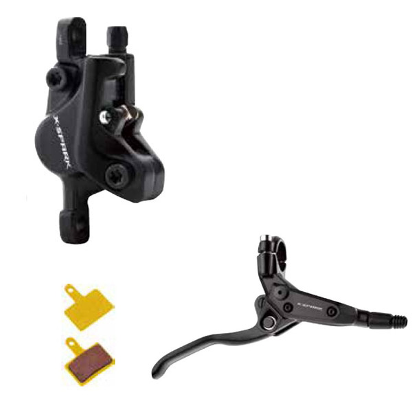 Тормоз дисковый TRIX HD-M500, гидравлический, комплект передний/задний, ротор 160 мм-2шт, черный, HD-M500