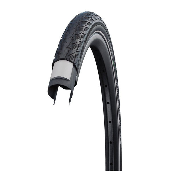 Покрышка велосипедная SCHWALBE, 28x1.40, 700x35C, DELTA CRUISER PLUS Punctur B/B+RT, GREEN, 50EP, 05-11101077.01