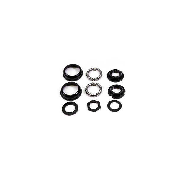 Каретка велосипедная TRIX, для односоставных шатунов, подшипники, чашки, конусы, шайбы, гайка, черная, BS-TX-C01-0-BK