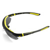 Очки велосипедные Vinca Sport, матово-черная с лаймом, оправа с серыми линзам, VG 100 black/green
