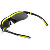 Очки велосипедные Vinca Sport, матово-черная с лаймом, оправа с серыми линзам, VG 100 black/green