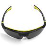 Очки велосипедные Vinca Sport, матово-черная с лаймом, оправа с серыми линзам, VG 100 black/green