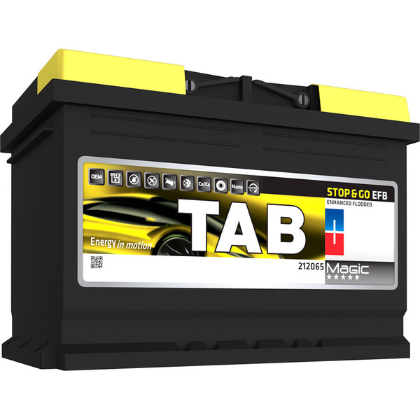 Автомобильный аккумулятор Tab Stop&Go 80 Ач обратная полярность L4