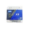 Цепь KMC X9-73, 9 скоростей, 114 звеньев, Grey, BX09GG114