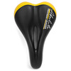 Седло велосипедное Vinca Sport Absolute, 270*170 мм, экокожа, черный с желтым, VS 106 black/yellow