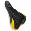 Седло велосипедное Vinca Sport Absolute, 270*170 мм, экокожа, черный с желтым, VS 106 black/yellow