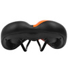 Седло велосипедное Vinca Sport Absolute, 270*170 мм, экокожа, черный с оранжевым, VS 106 black/orange