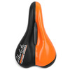 Седло велосипедное Vinca Sport Absolute, 270*170 мм, экокожа, черный с оранжевым, VS 106 black/orange