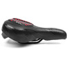 Седло велосипедное Vinca Sport, 275*200 мм, гелевое, черный с красным, VS 127 gel red