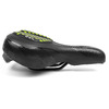 Седло велосипедное Vinca Sport, 275*200 мм, гелевое, черный с зеленым, VS 127 gel green
