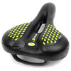 Седло велосипедное Vinca Sport, 275*200 мм, гелевое, черный с зеленым, VS 127 gel green