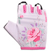 Велоперчатки детские Vinca Sport, белые, VG 968 Rose (Размер: 7XS)