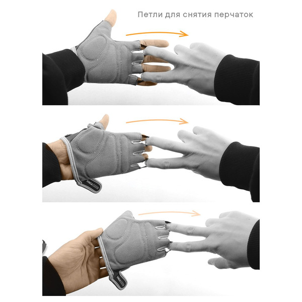 Перчатки Vinca Sport Flora, голубые, VG 955 Flora New (Размер S)